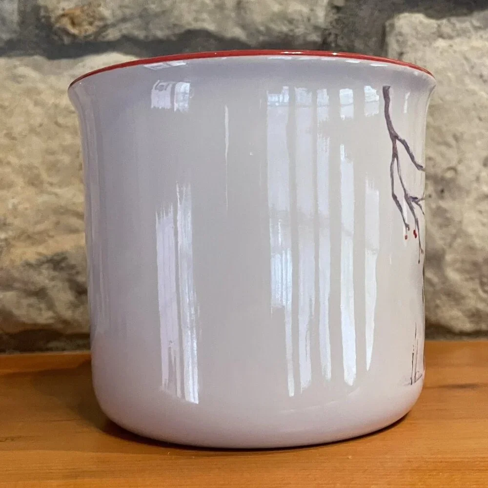 Bass Pro Shop Coffee Mug Hunting Holiday Stag Deer Reindeer Cardinal Oversized